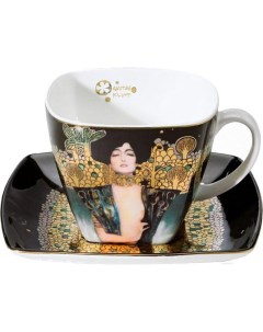 Чашка с блюдцем Artis Orbis Gustav Klimt Поцелуй Goebel