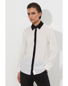 Блузка с контрастной отделкой Vassa&co