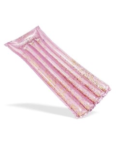 Надувной матрас pink glitter mat 58720 Intex