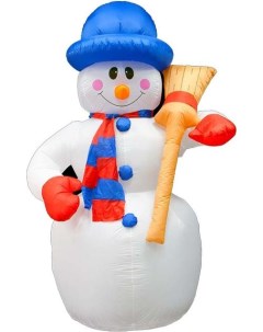 Новогоднее украшение Снеговик с метлой 240 см надувной 511 123 Neon-night