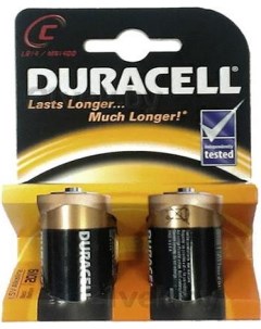 Батарейка аккумулятор зарядное Basic LR14 2шт Duracell