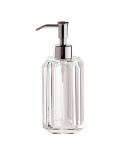 Диспенсер для жидкого мыла 200 мл стекло металл Shower Crystal Glance Kuchenland