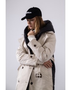 Пальто на молнии с капюшоном на кнопках Vassa&co