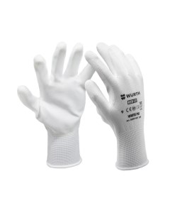 Перчатки защитные White PU размер 10 Wurth