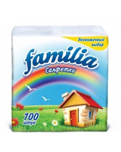Салфетки бумажные FAMILIA 24 23 100шт Familia plus