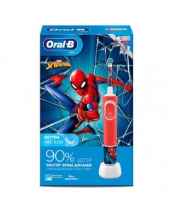 Электрическая зубная щетка braun kids spiderman d100 413 2k картонная упаковка Oral-b