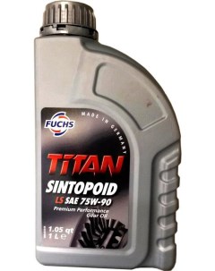 Трансмиссионное масло Titan Sintopoid LS 75W90 1л 601426728 Fuchs