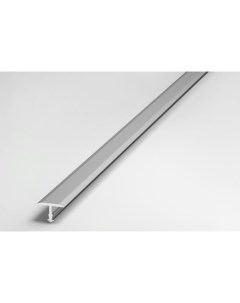 Порог алюм Т-обр 13мм/1,8м анод серебро матовое Domoletti