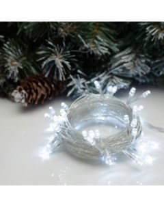 Новогодняя гирлянда Нить 50 LED 5м белый 3556756 Luazon