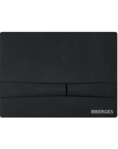 Кнопка BERGES Frame для инсталляции NOVUM 525 черная Soft-touch, арт. 040055 Berges