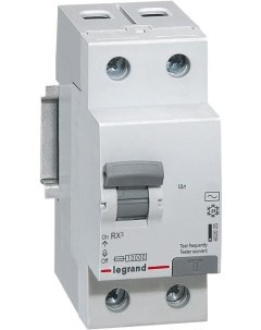 Выключатель нагрузки Дифференциальный автомат RX3 1P N C 16А 30мА 6кА 2М AC Legrand