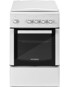 Кухонная плита Газовая металлическая крышка белый RGG225 Hyundai