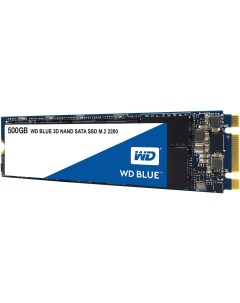 SSD диск Western Digital M 2 2280 500GB 3D TLC Blue S500G2B0B Wd