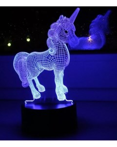 Светильник ночник 3D Единорог Старт