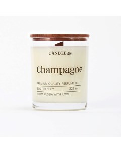 Свеча ароматическая из натурального воска Champagne Шампанское Candle me