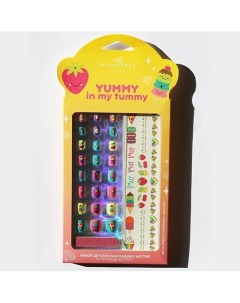 Набор детских накладных ногтей и переводных тату Yummy in My Tummy Miamitats