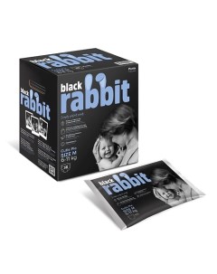 Трусики подгузники 6 11 кг M Black rabbit