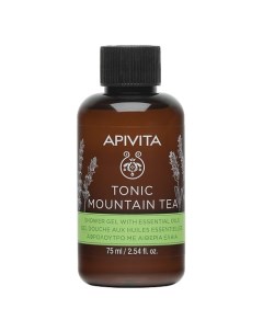 Тонизирующий горный чай Гель для душа с эфирными маслами 75 Apivita