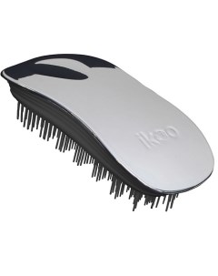 Щетка для волос HOME METALLIC Устричный металлик черные зубчики Ikoo
