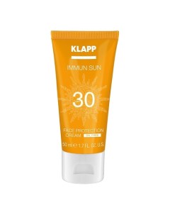Солнцезащитный крем для лица IMMUN SUN Face Protection Cream SPF30 Klapp cosmetics