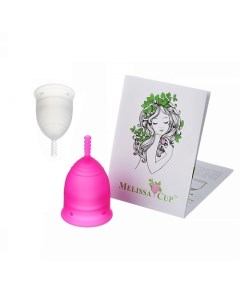 Набор из 2 х менструальных чаш SIMPLY TWO размер M S цвет сирень черника Melissacup