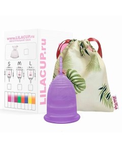 Менструальная чаша BOX PLUS размер М прозрачная Lilacup
