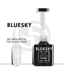 Матовый топ без липкого слоя c черными точками Luxury Silver Black sand 10 Bluesky