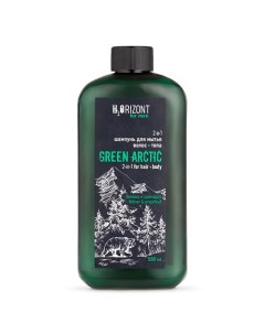 Шампунь 2в1 для мытья волос и тела GREEN ARCTIC с маслом грейпфрута H2ORIZONT for men Vilsen