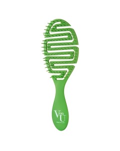 Массажная расческа для распутывания волос SPIN BRUSH Green Vonu