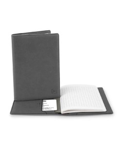 Записная книжка с листами в клетку и сменной обложкой из экокожи Flexpocket