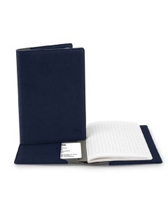 Записная книжка с листами в клетку и сменной обложкой из экокожи Flexpocket