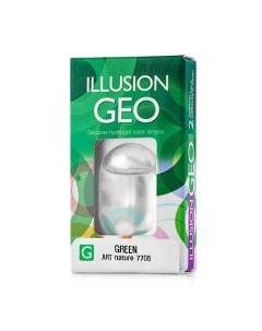 Цветные контактные линзы GEO Nature green Illusion