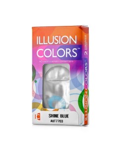 Цветные контактные линзы colors SHINE blue Illusion
