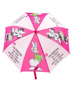 Зонт трость детский механический розовый Playtoday