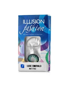 Цветные контактные линзы fashion LUXE emerald Illusion