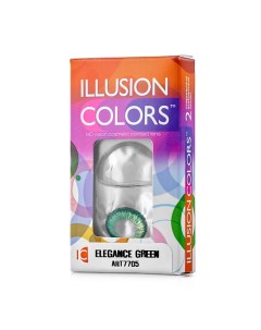 Цветные контактные линзы colors ELEGANCE green Illusion