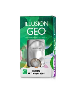 Цветные контактные линзы GEO Magic brown Illusion