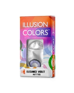 Цветные контактные линзы colors ELEGANCE violet Illusion