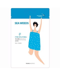 Тканевая маска для лица MSDS_Sea Weeds морские водоросли Young mediface