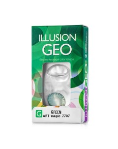 Цветные контактные линзы GEO Magic green Illusion