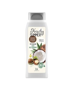 Fruty Summer Крем гель для душа Изысканное питание кокос масло макадамии 500 Belkosmex