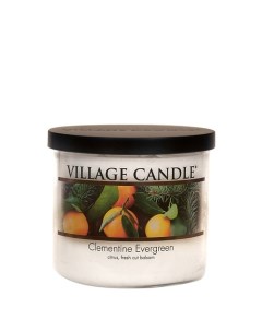 Ароматическая свеча Clementine Evergreen чаша средняя Village candle