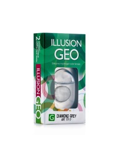 Цветные контактные линзы GEO Diamond grey Illusion