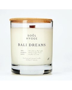 Ароматическая свеча BALI DREAMS с деревянным фитилем 225 Soul hygge