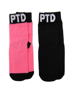 Носки трикотажные для девочек розовый черный Playtoday