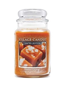 Ароматическая свеча Golden Caramel большая Village candle