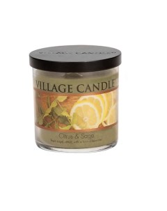 Ароматическая свеча Citrus Sage стакан маленькая Village candle