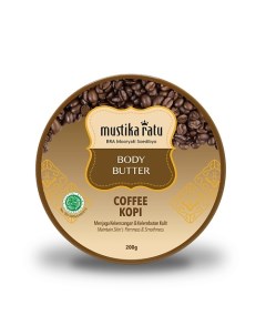 Масло для тела для упругости кожи баттер Coffee 200 Mustika ratu