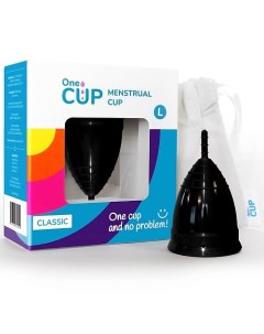 Менструальная чаша Classic черная размер L Onecup