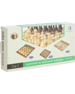 Настольная игра Набор Шахматы шашки нарды W2408 Xinliye